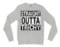 Straight Outta Trichy Men/Unisex Long Sleeve Sweatshirt in Ash Color
